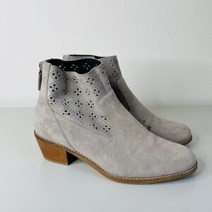 Cole Haan Gray Suede Booties